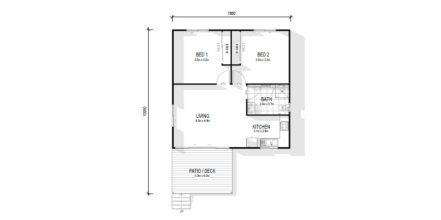 The Fern floorplan Koru Building Cairns